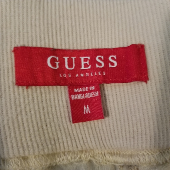 GUESS | linen drawstring waist cropped short pants - Picture 5 of 7